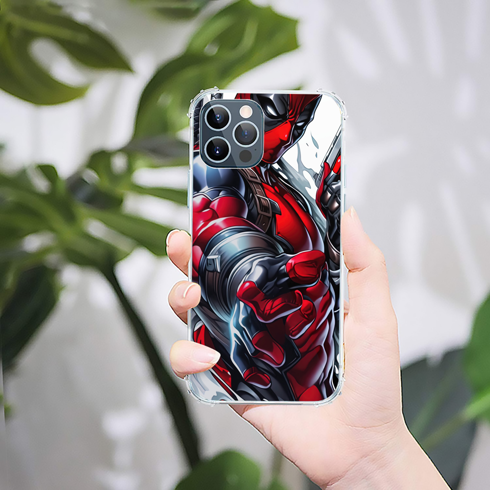 （画像用） Deadpool デッドプール 【iPhone 12シリーズ対応】透明スマホケース（クリアソフトケース）